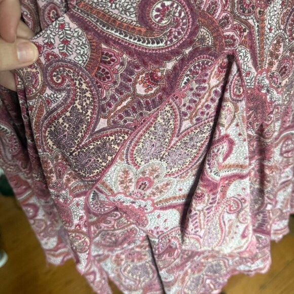 Venezia Jean clothing Co Y2K Babydoll Paisley/Floral Long Split Bell Sleeve - Picture 6 of 9